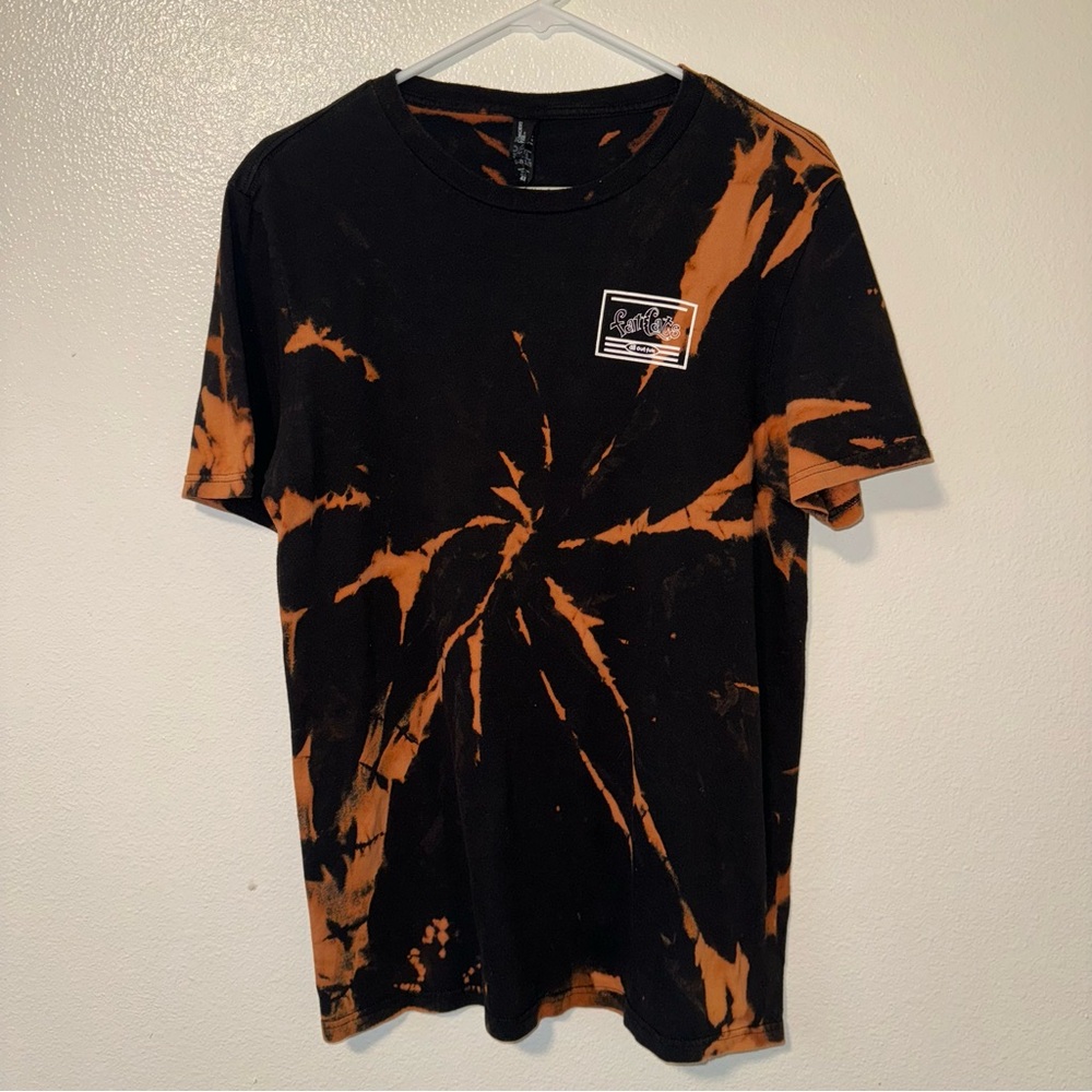 Unisex Bleach-dyed Graphic Tee | Small